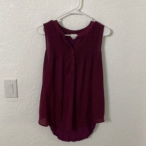 Women’s tank top - wine - high low